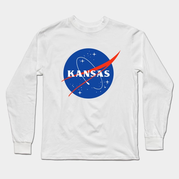 Kansas Astronaut Long Sleeve T-Shirt by kani